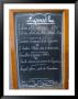 Sidewalk Cafe Menu, Paris, France by Lisa S. Engelbrecht Limited Edition Print