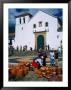 Market On Plaza Mayor With Parish Church In Background, Villa De Leyva, Boyaca, Colombia by Krzysztof Dydynski Limited Edition Print