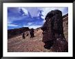 Gigantic Moai Dot The Crater Of This Dead Volcano by James P. Blair Limited Edition Print