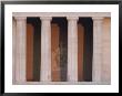 A View Of Lincolns Statue Behind Columns At The Lincoln Memorial by Karen Kasmauski Limited Edition Print
