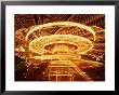 Christmas Merry-Go-Round Spinning On The Place De L'hotel De Ville, Paris, Ile-De-France, France by Martin Moos Limited Edition Print