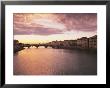 Sunset, Arno River, Tuscany, Italy by Walter Bibikow Limited Edition Print