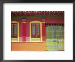 Doorway And Windows, Raquira, Royaca District, Colombia, South America by D Mace Limited Edition Print