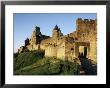 Porte D'aude, Entrance To Walled And Turreted Fortress Of Cite, Carcassonne, Languedoc, France by Ken Gillham Limited Edition Print