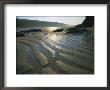 Ripples In Sandy Beach At Dawn, Porthcothan, Near Newquay, Cornwall, England, Uk, Europe by Lee Frost Limited Edition Print