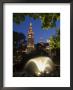 City Hall At Dusk With Fountain In Foreground, Vienna, Austria by Charles Bowman Limited Edition Pricing Art Print