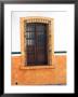 Detail Of Colorful Wooden Window And Wrought Iron Bars, Cabo San Lucas, Mexico by Nancy & Steve Ross Limited Edition Print