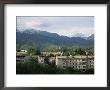 City Apartments, Alma Ata, And Kungey-Ala-Too Mountains, Kazakstan, Central Asia by Gavin Hellier Limited Edition Print