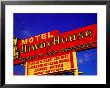 Motel Sign On, Central Avenue, Route 66, Albuquerque, New Mexico by Witold Skrypczak Limited Edition Print