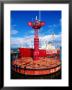 Columbia River Maritime Lighthouse Buoy With Lightship Columbia In Background, Astoria, Oregon by John Elk Iii Limited Edition Print