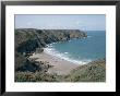 Plemont Bay From Clifftop, Greve Aulancon, Jersey, Channel Islands, United Kingdom by Julian Pottage Limited Edition Print