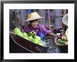 Local Women Share A Joke At Damnoen Saduak Floating Market, Thailand, Southeast Asia by Andrew Mcconnell Limited Edition Print