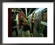 People Disembarking Subway Train, New York City, New York, Usa by Angus Oborn Limited Edition Print