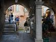 Woman Uses Telephone On Street Near St. Mark's Square, Venice, Italy by Robert Eighmie Limited Edition Pricing Art Print