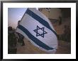 Israel, Jerusalem: Israeli Flag Being Waved At The Wailing Wall by Brimberg & Coulson Limited Edition Pricing Art Print