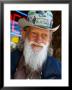 Elderly Man Wearing Decorated Hat At Bishop, California, Usa by Roberto Gerometta Limited Edition Print