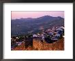Sunset Over Village, With Fortified Wall In Foreground, Marvao, Portugal by Bethune Carmichael Limited Edition Print