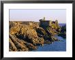 The Old Castle, 19Th Century, On The South Coast Of Ile D'yeu, Yeu Island, Vendee, France by J P De Manne Limited Edition Print