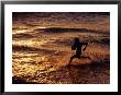 Boy Playing Ball On Galle Beach At Sunset, Colombo, Sri Lanka by Richard I'anson Limited Edition Print