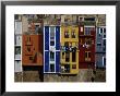 Brightly Painted Houses At La Vila Joiosa, Near Benidorm, Benidorm, Valencia, Spain by Mark Daffey Limited Edition Print