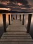 Wooden Jetty On Derwent Water, Lake District, Cumbria, England by Adam Burton Limited Edition Print