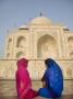 Indian People In Front Of The Taj Mahal by Scott Stulberg Limited Edition Print