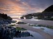 Combesgate Beach On The North Devon Coast, Woollacombe, Devon, England, United Kingdom, Europe by Adam Burton Limited Edition Print