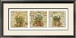 Potted Flowers, Three Panels I by Herve Libaud Limited Edition Print