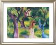 Girl With Blue Birds by Auguste Macke Limited Edition Pricing Art Print