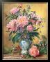 Vase Of Peonies And Canterbury Bells by Albert Williams Limited Edition Print