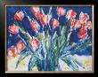 Red Tulips On Blue, 1930 by Christian Rohlfs Limited Edition Pricing Art Print