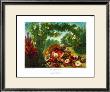 Floral Basket In A Park by Eugene Delacroix Limited Edition Pricing Art Print