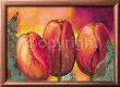 Red Tulips On Flame by Mylene De Kleijn Limited Edition Pricing Art Print