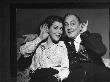 Actor John Barrymore With His Daughter Diana Demonstrating Good News Emotion by Eliot Elisofon Limited Edition Print
