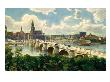Dresden, View Of City With König Friedrich August Bridge, River Elbe, Theaterplatz And Schlossplatz by Harold Copping Limited Edition Pricing Art Print