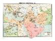 Empire Of The Caliphate - Map In 750 by Kate Greenaway Limited Edition Print