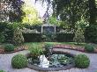 Amsterdam - Private Garden: Box Hedging, Summerhouse, Clipped Hollies, Begonias, Pool, And Fountain by Clive Nichols Limited Edition Print