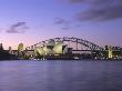Opera House And Harbour Bridge, Sydney, At Dusk by Marcel Malherbe Limited Edition Print