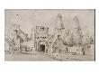 Vue De La Porte Du Rhin, A Rhenen by Rembrandt Van Rijn Limited Edition Print
