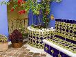 Sitting Area At The Hotel Mediomundo, Merida, Yucatan, Mexico by Julie Eggers Limited Edition Pricing Art Print
