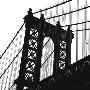 Manhattan Bridge Silhouette (Detail) by Erin Clark Limited Edition Print