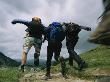 Participants Of The Three Peaks Challenge Race Along A Stone Path by Joel Sartore Limited Edition Pricing Art Print