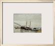 Peniches Sur La Seine A Bercy by Armand Guillaumin Limited Edition Print