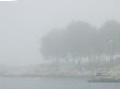 Rocky Shoreline Of The Thames River Seen Through A Dense Fog by Todd Gipstein Limited Edition Print