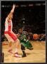 Boston Celtics V Toronto Raptors: Nate Robinson And Andrea Bargnani by Ron Turenne Limited Edition Pricing Art Print