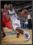 New Jersey Nets V Dallas Mavericks: Caron Butler And Brook Lopez by Glenn James Limited Edition Pricing Art Print