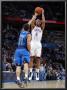 Dallas Mavericks V Oklahoma City Thunder: Eric Maynor And Jose Barea by Layne Murdoch Limited Edition Pricing Art Print