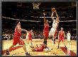 Houston Rockets V Toronto Raptors: Linas Kleiza And Chuck Hayes by Ron Turenne Limited Edition Print