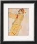 Standing Woman With Yellow Dress by Egon Schiele Limited Edition Print