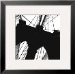 Brooklyn Bridge Silhouette (Detail) by Erin Clark Limited Edition Print